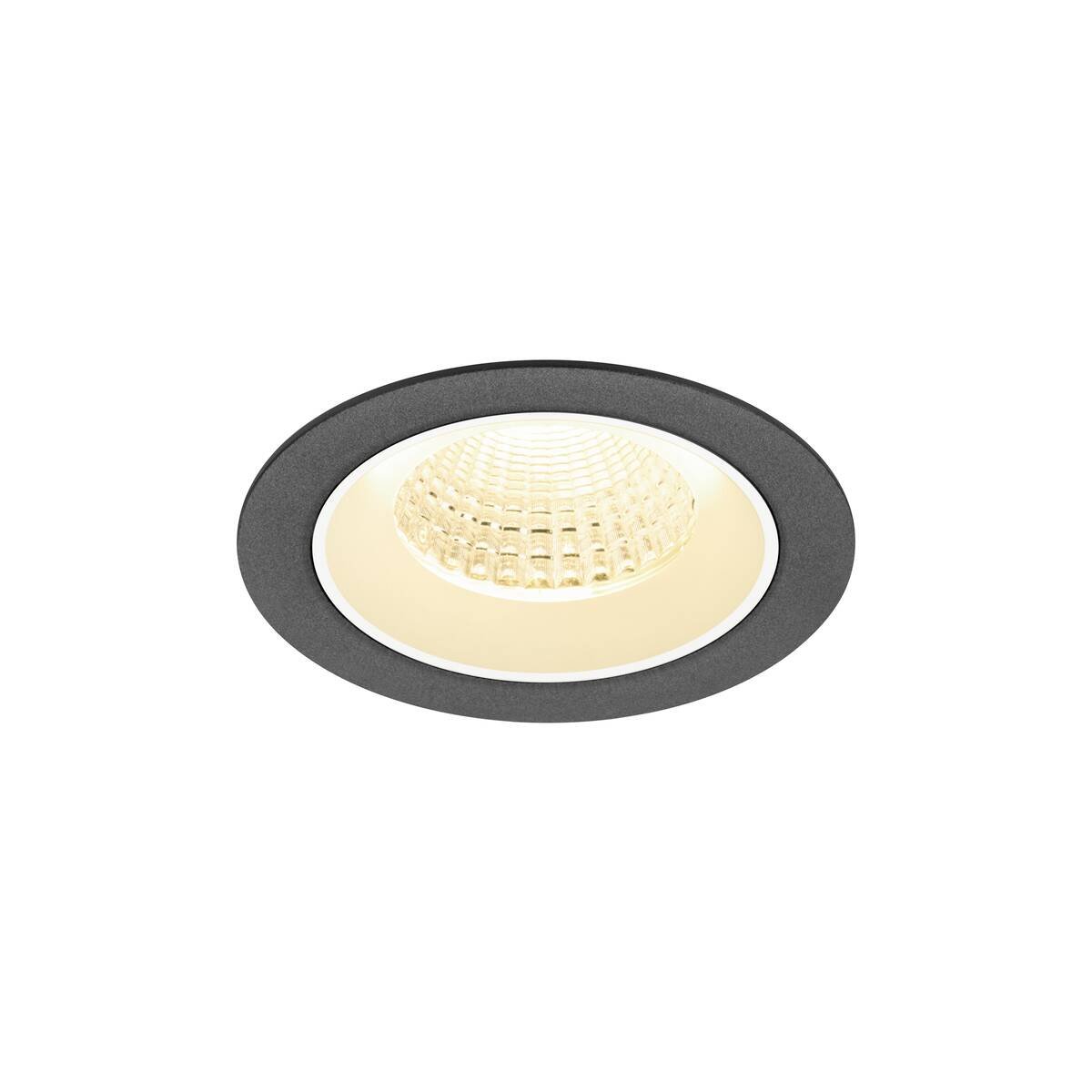 SLV 1009620 NUMINOS� M Deckeneinbauleuchte 3000K 55� schwarz wei�