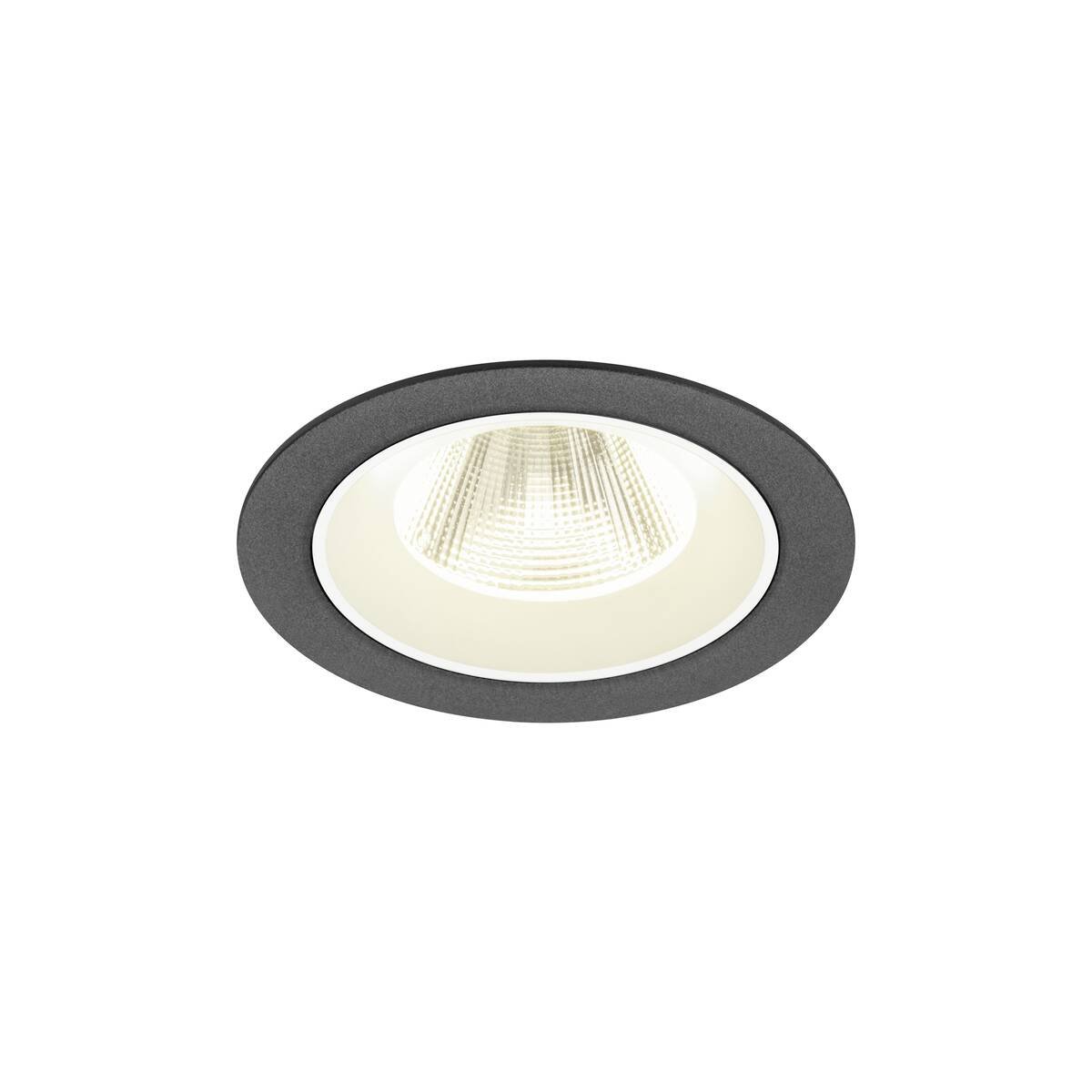 SLV 1009632 NUMINOS� M Deckeneinbauleuchte 4000K 20� schwarz wei�