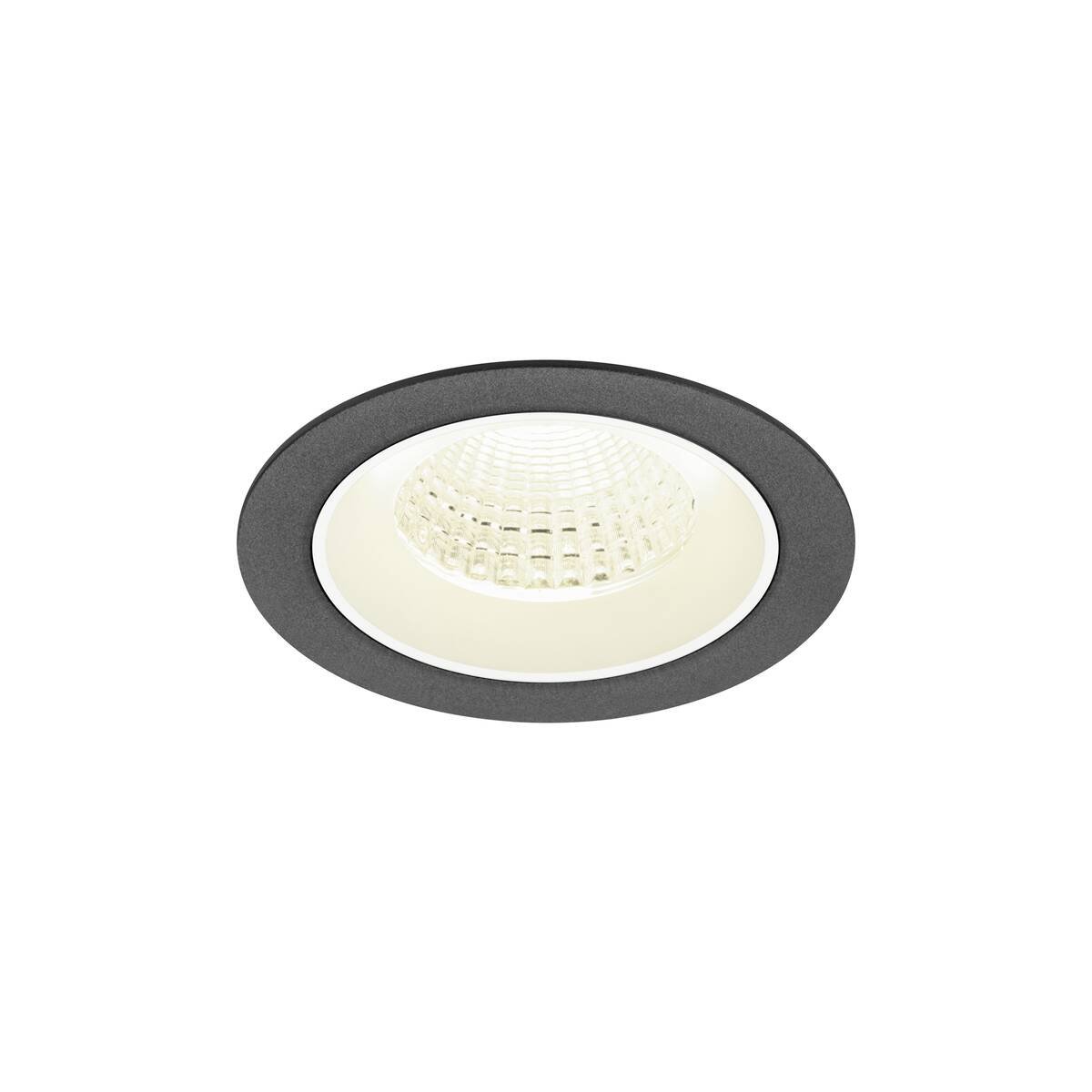 SLV 1009638 NUMINOS� M Deckeneinbauleuchte 4000K 55� schwarz wei�
