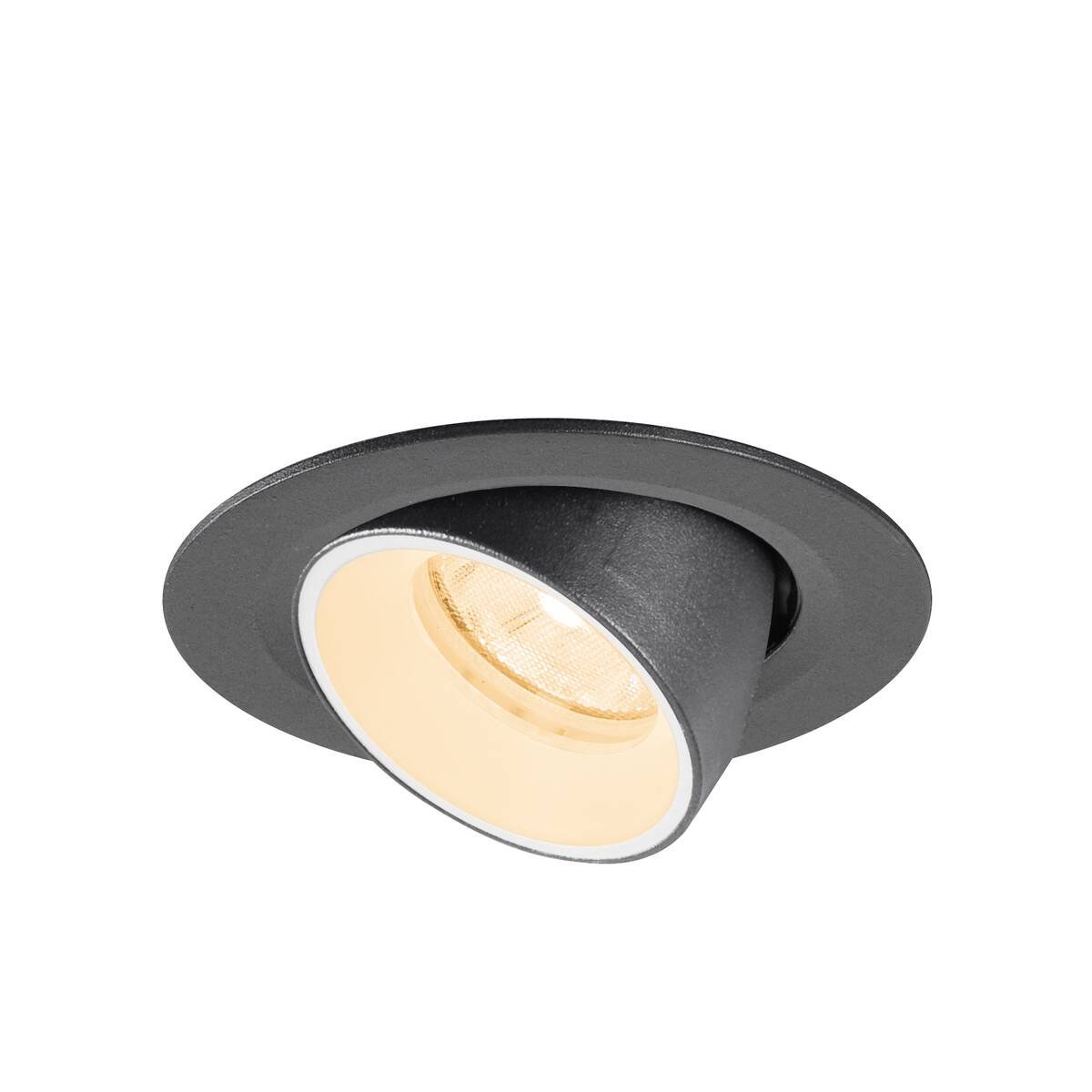 SLV 1010027 NUMINOS� GIMBLE XS Deckeneinbauleuchte 2700K 20� schwarz wei�