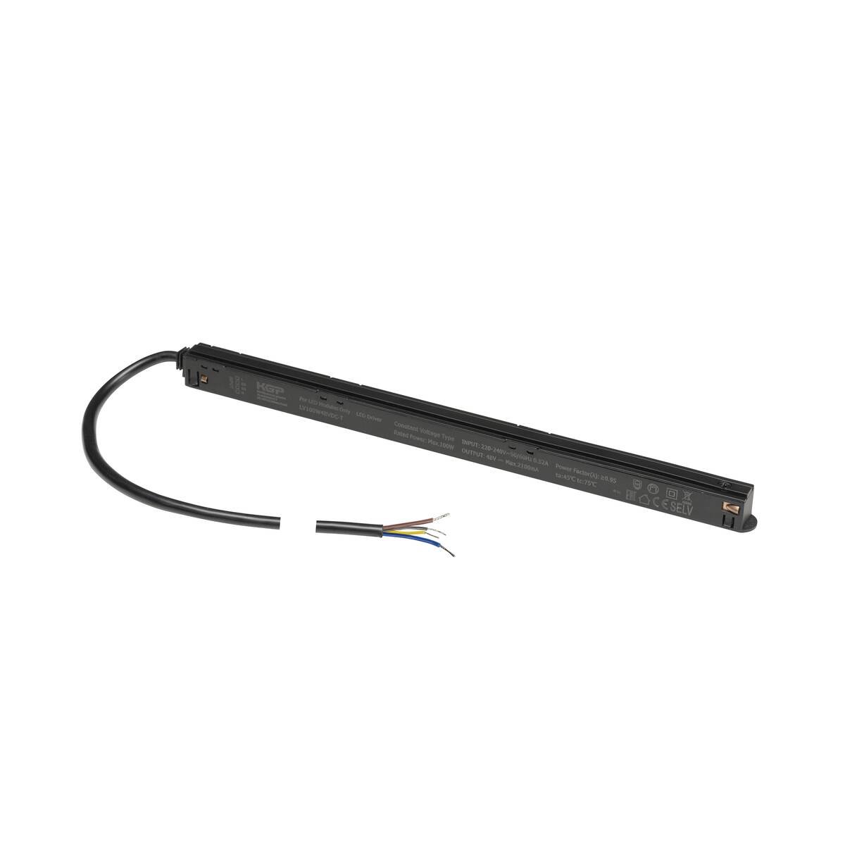SLV 1010446 Intrack LED Treiber 48V 100W DALI-Durchverdrahtung schwarz