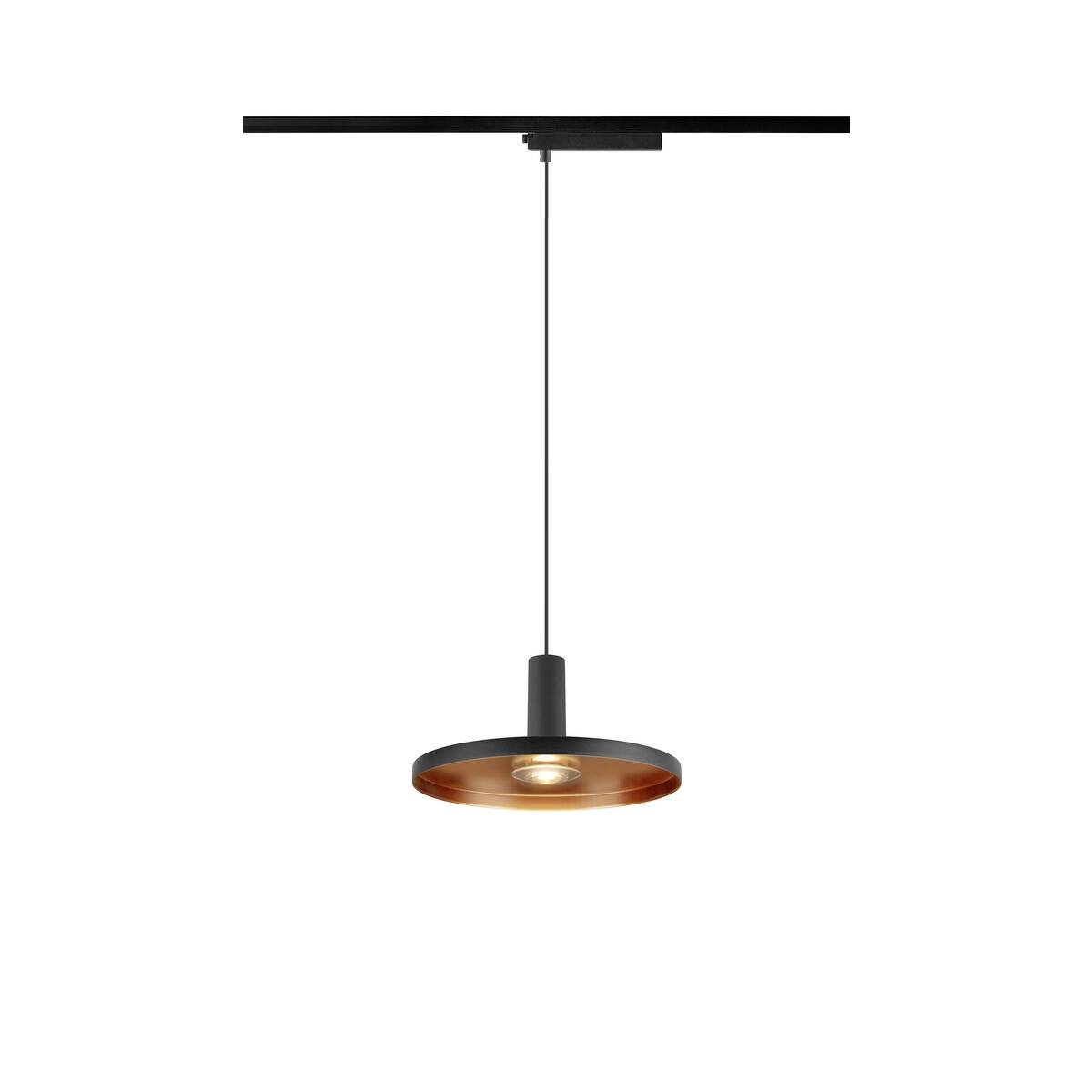 SLV 1010800 LALU� SET 1-Phasen Pendelleuchte PLATE 22 schwarz 40� 700lm