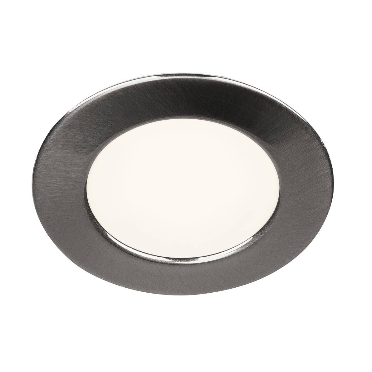 SLV 112225 Einbauleuchte DL 126 LED rund metall geb�rstet 3000K 12V 170lm
