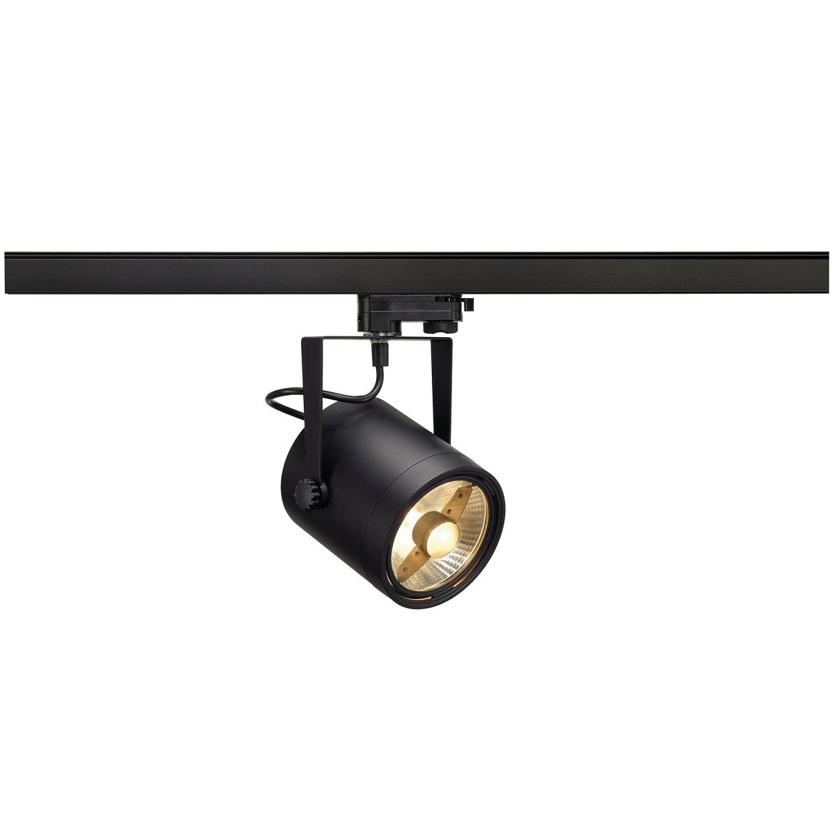 SLV 153420 EURO SPOT Track rund schwarz GU10 max. 75W inklusive 3Phasen-Adapter