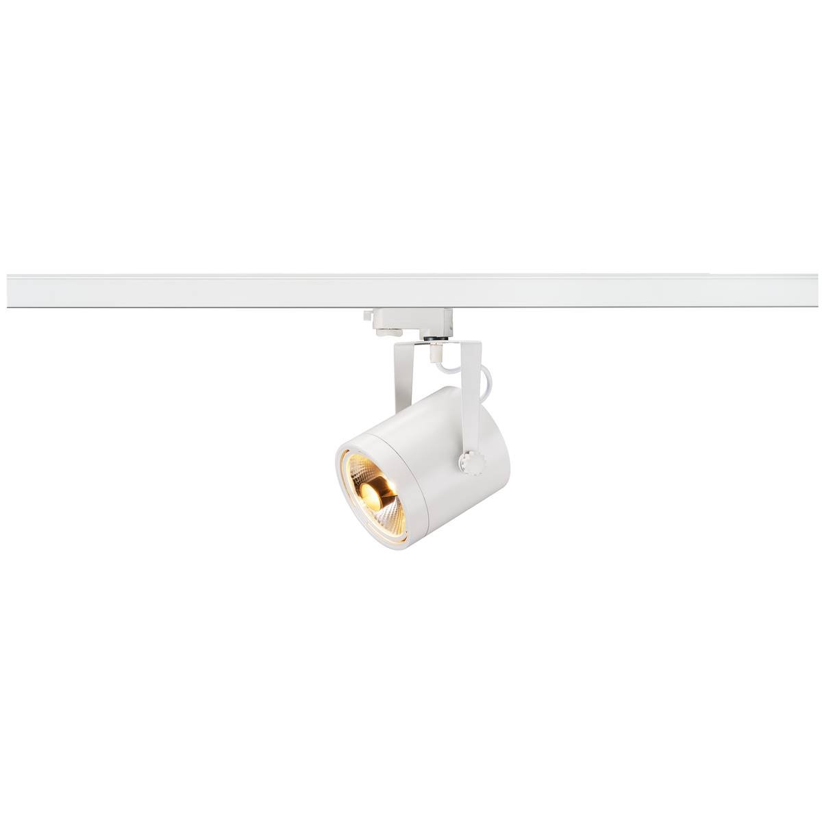 SLV 153421 EURO SPOT Track rund wei� GU10 max. 75W inklusive 3Phasen-Adapter