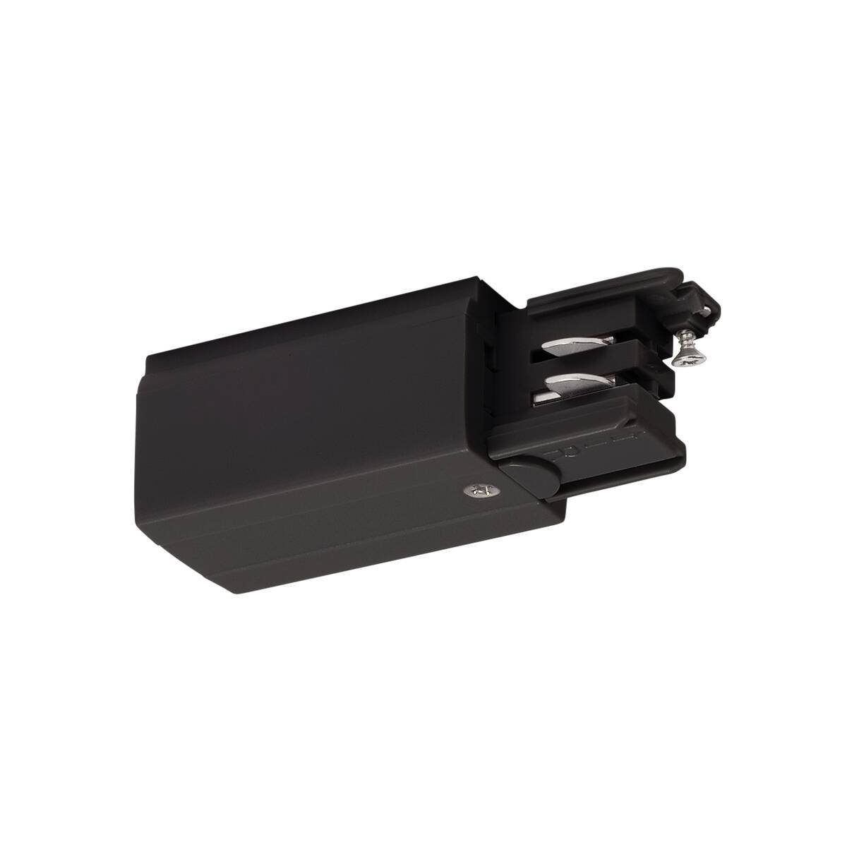 SLV 175050 Einspeiser f�r S-TRACK 3-Phasen-Aufbauschiene Erde rechts schwarz