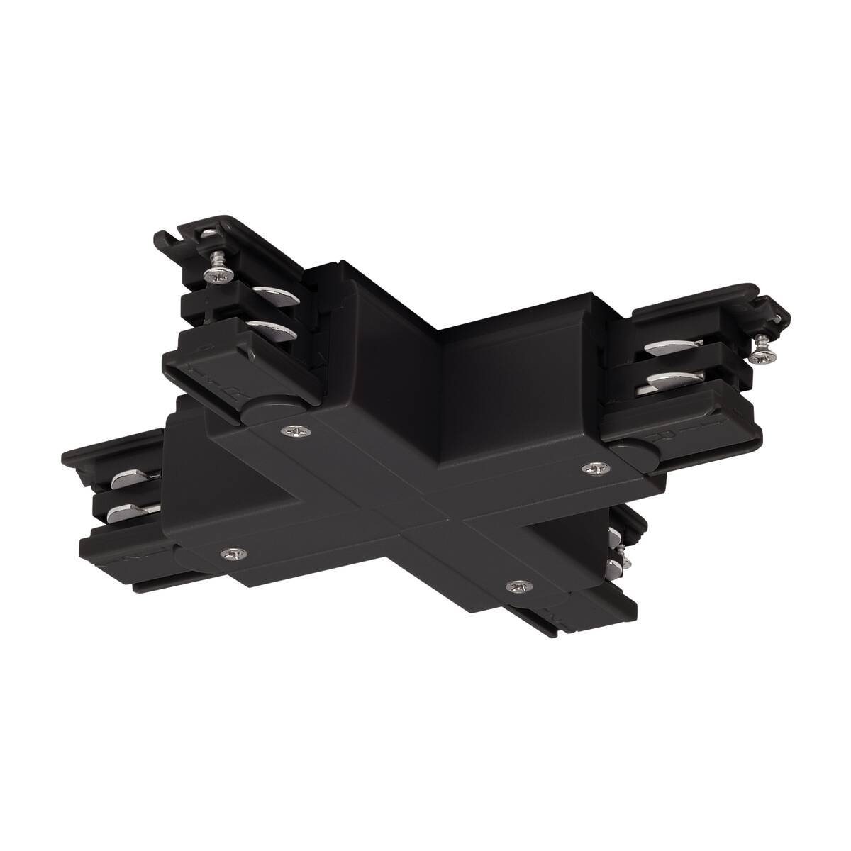 SLV 175150 X-Verbinder f�r S-TRACK 3-Phasen-Aufbauschiene schwarz