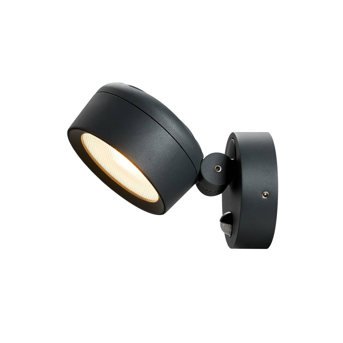 SLV Leuchte 1002904 ESKINA Spot Sensor Wand- und Deckenaufbauleuchte anthrazit IP65 dimmbar