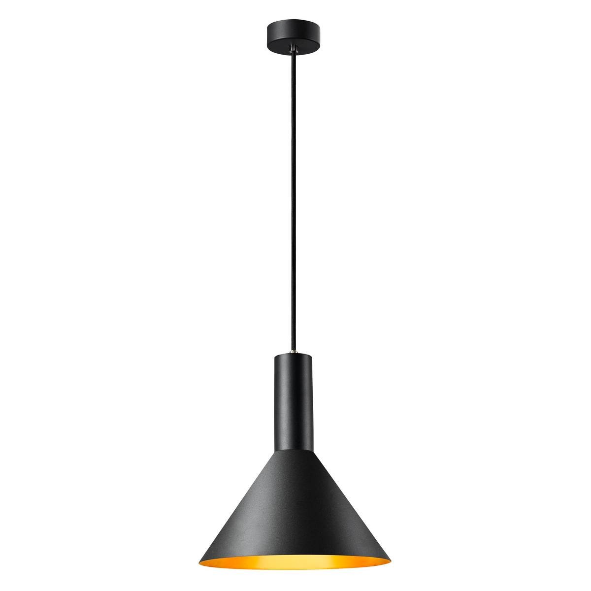 SLV Leuchte 1002949 PHELIA 275 E27 Indoor Pendelleuchte schwarz gold