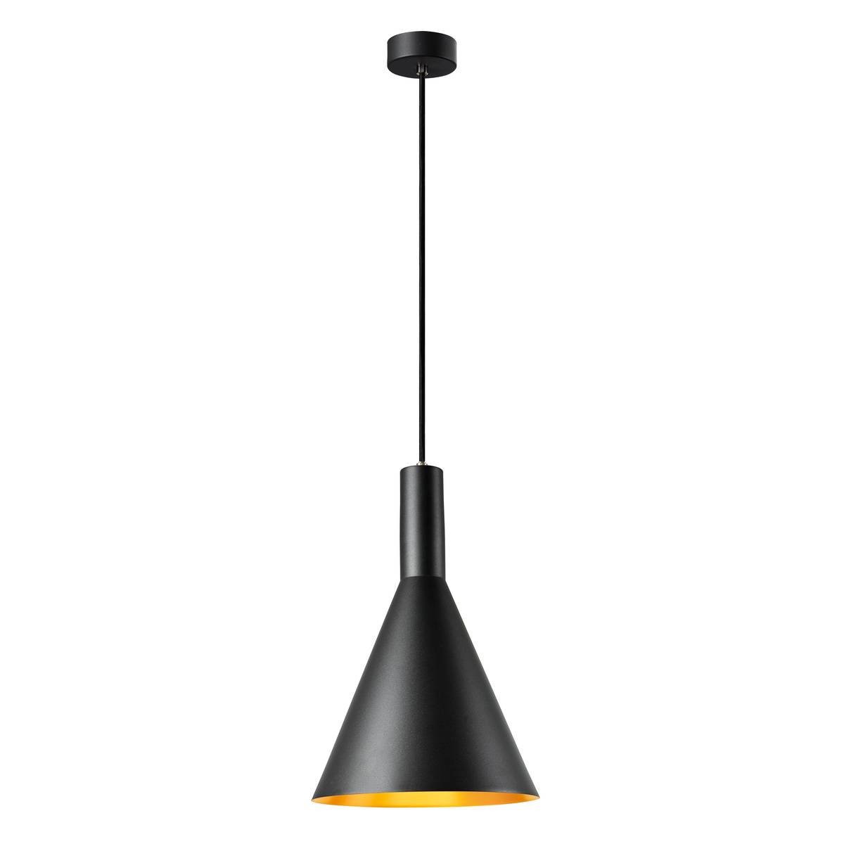 SLV Leuchte 1002950 PHELIA 280 E27 Indoor Pendelleuchte schwarz gold