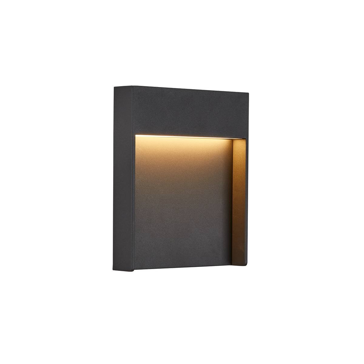 SLV Leuchte 1002952 FLATT Outdoor LED Wandaufbauleuchte 3000K IP65 anthrazit
