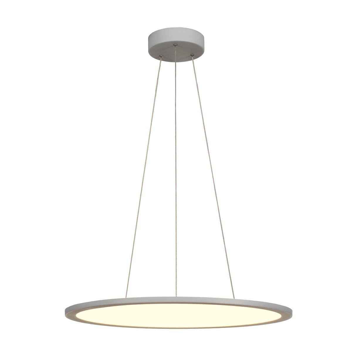 SLV Leuchte 1003047 PANEL 60 DALI Indoor LED Pendelleuchten rund grau 4000K