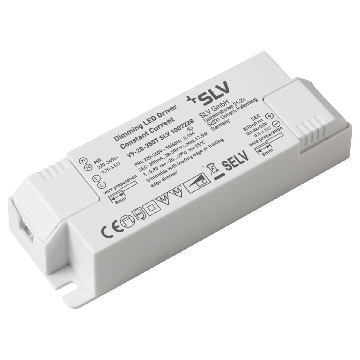 SLV Leuchte 1007228 LED Treiber 20W 350mA dimmbar