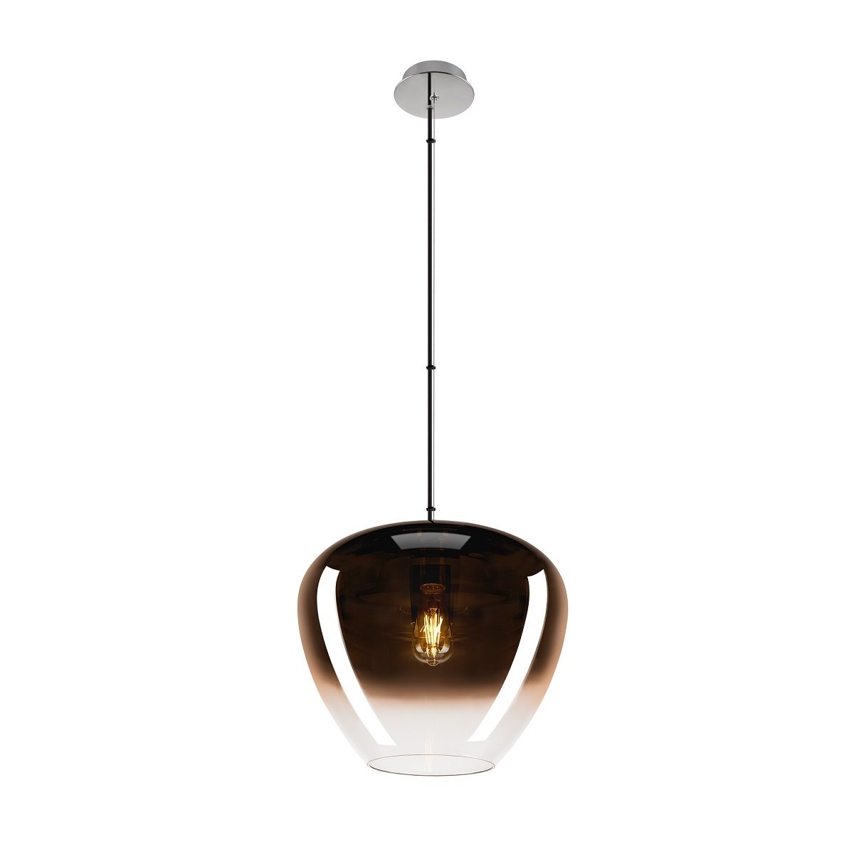 SLV Leuchte 1007876 PANTILO CONVEX 40 Indoor Pendelleuchte E27 chromkupfer