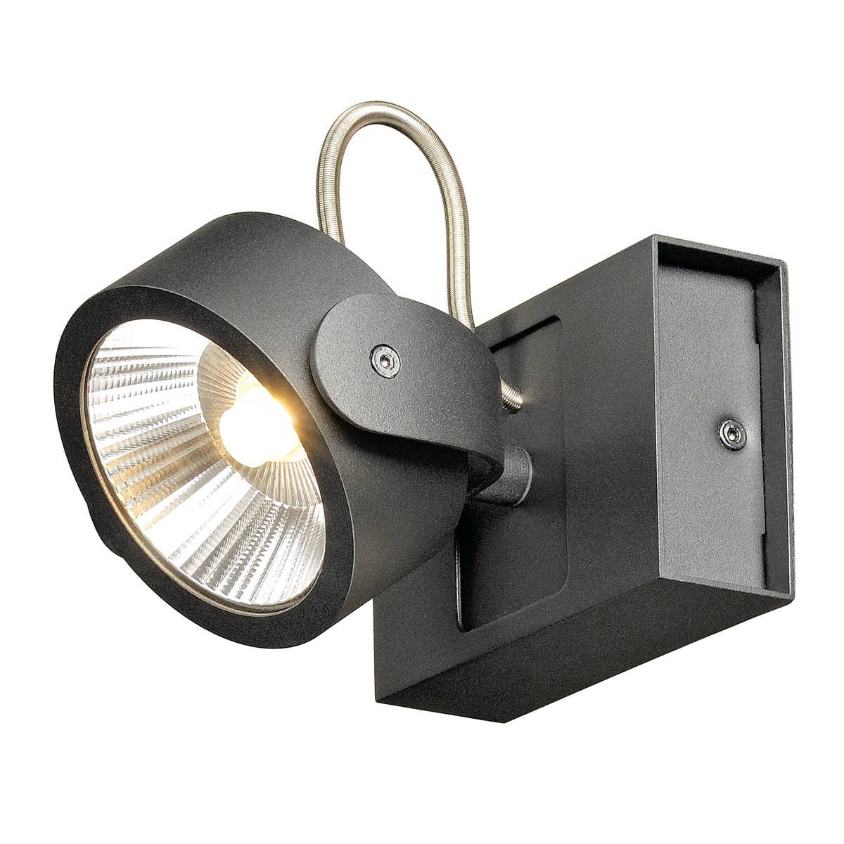 SLV No. 1000127 KALU LED 1 Wand- und Deckenleuchte schwarz 3000K 60�