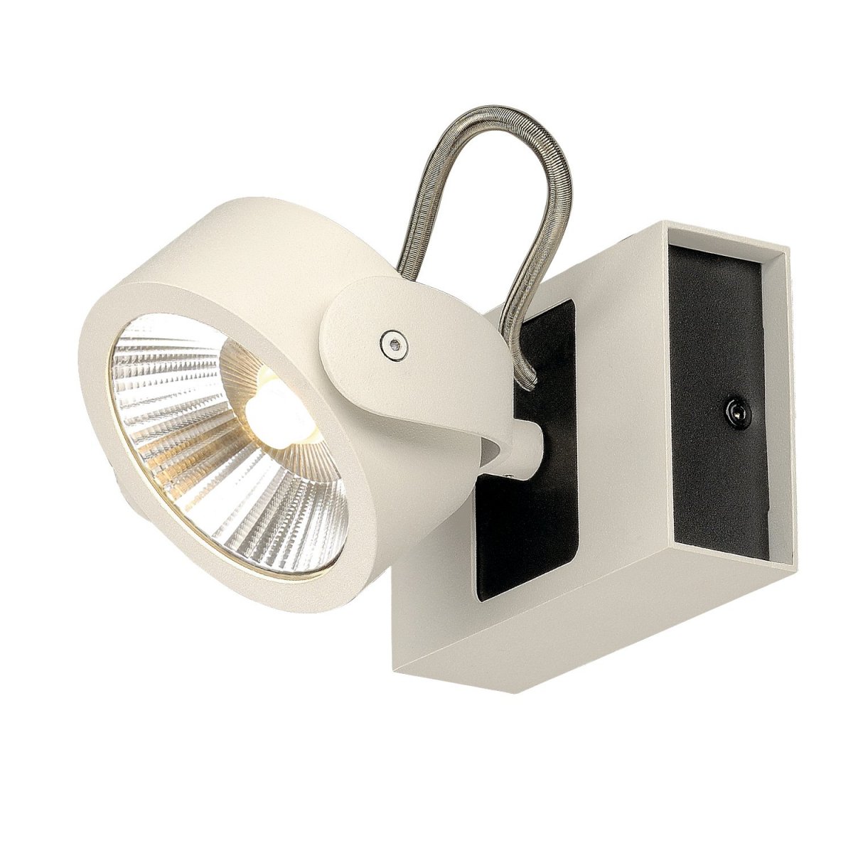 SLV No. 1000128 KALU LED 1 Wand- und Deckenleuchte weiss schwarz 3000K 60�