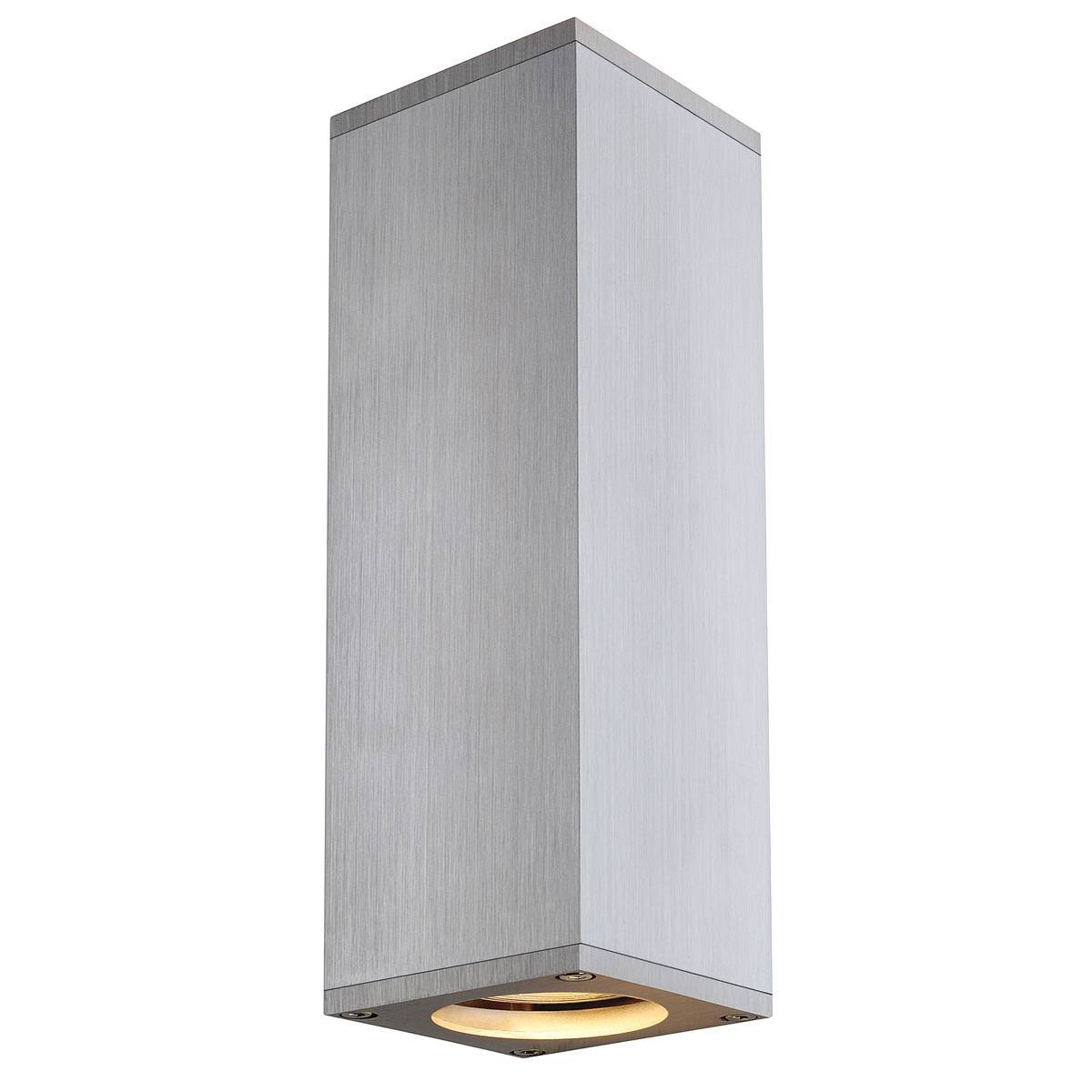SLV No. 1000329 THEO UP DOWN QPAR51 Wandleuchte alu geb�rstet max. 2x50W