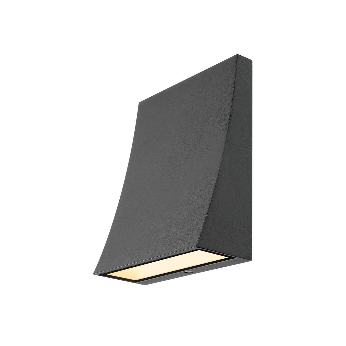 SLV No. 1000342 DELWA WIDE LED Outdoor Wandleuchte 3000K 100� anthrazit IP44