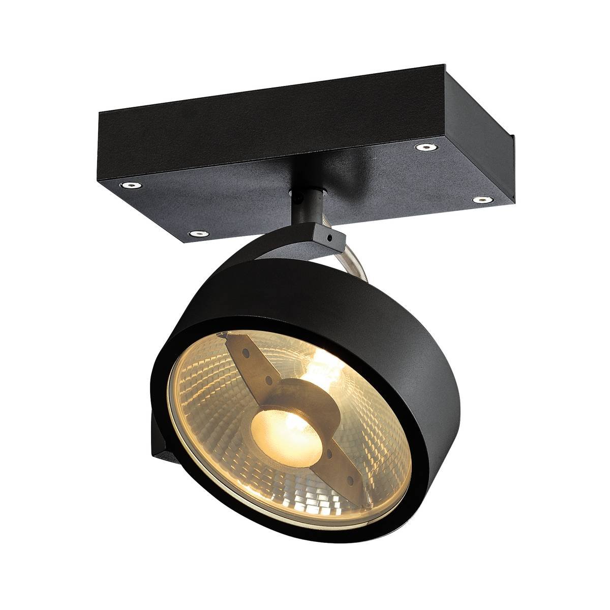 SLV No. 1000702 KALU 1 QPAR111 Wand- und Deckenleuchte schwarz max. 75W
