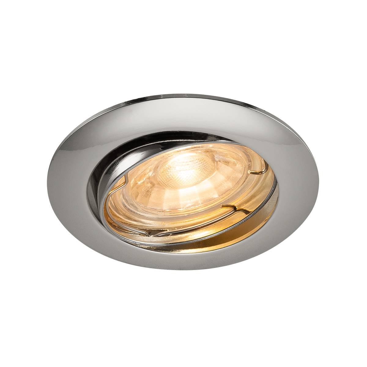 SLV No. 1000719 PIKA QPAR51 Deckeneinbauleuchte schwenkbar chrom max. 50W