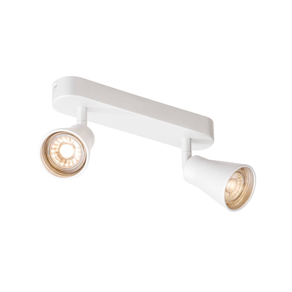 SLV No. 1000890 AVO CW Double Indoor Wand- und Deckenaufbauleuchte QPAR51 wei� 