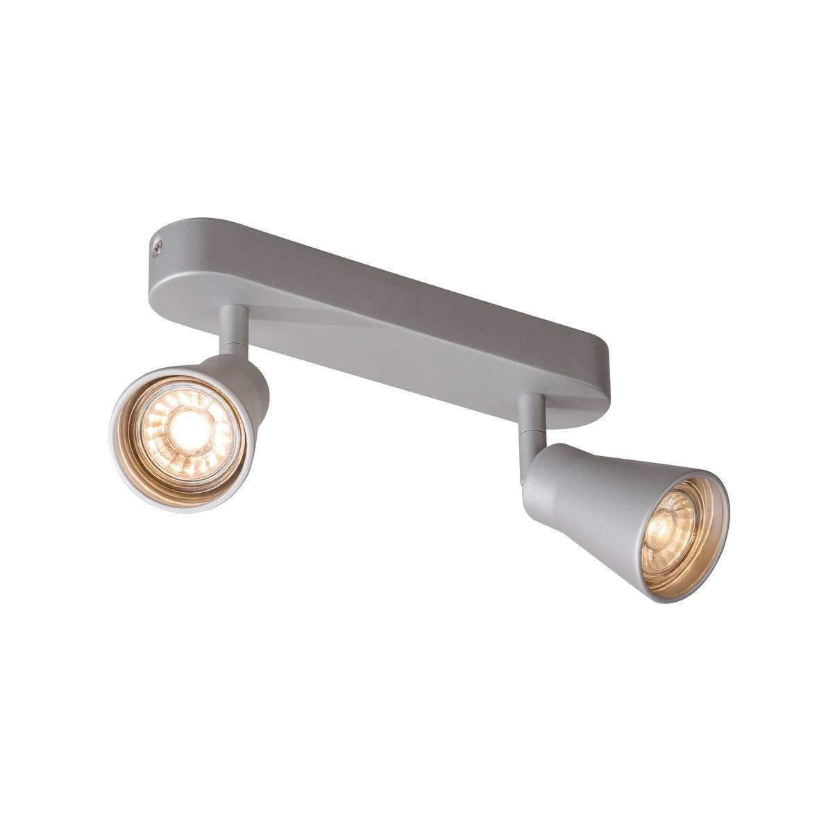 SLV No. 1000891 AVO CW Double Indoor Wand- und Deckenaufbauleuchte QPAR51 silber