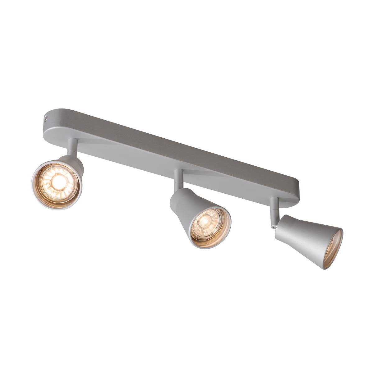 SLV No. 1000894 AVO CW Triple Indoor Wand- und Deckenaufbauleuchte QPAR51 silber 