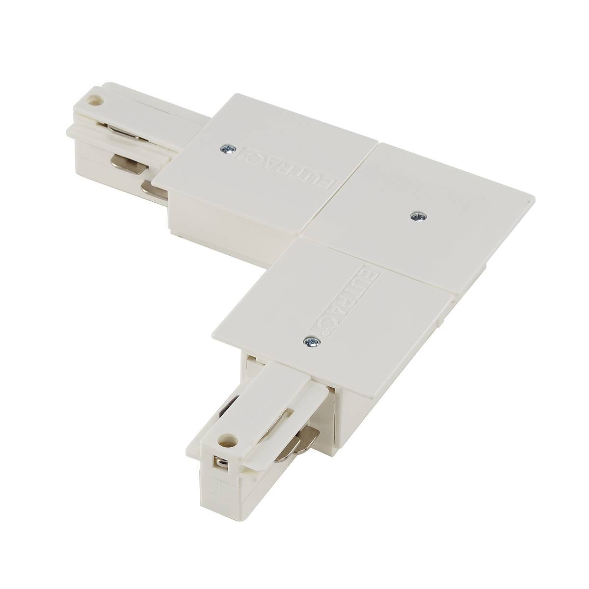 SLV No. 1001537 L-Verbinder f�r EUTRAC 3-Phasen-Einbauschieschiene Erde innen wei�