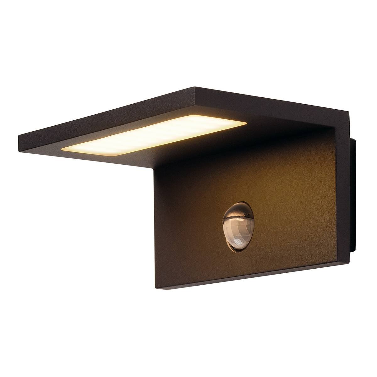 SLV No. 1001969 LED SENSOR WL LED Outdoor Wandaufbauleuchte IP44 anthrazit 3000K
