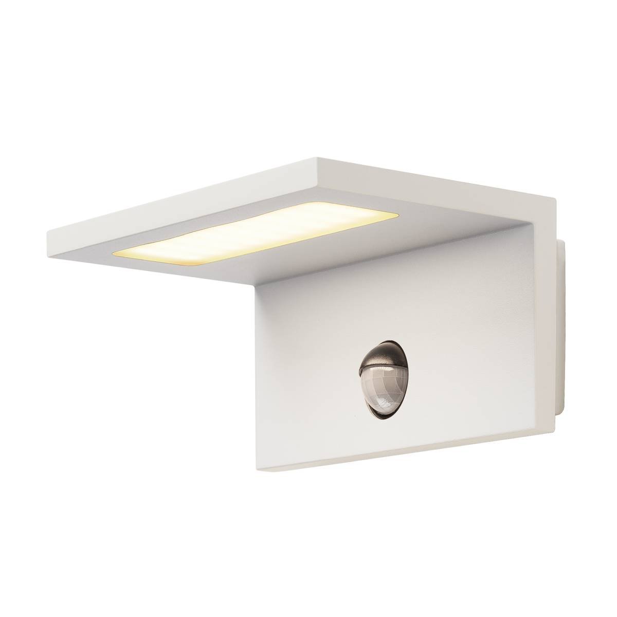 SLV No. 1001970 LED SENSOR WL LED Outdoor Wandaufbauleuchte IP44 wei� 3000K