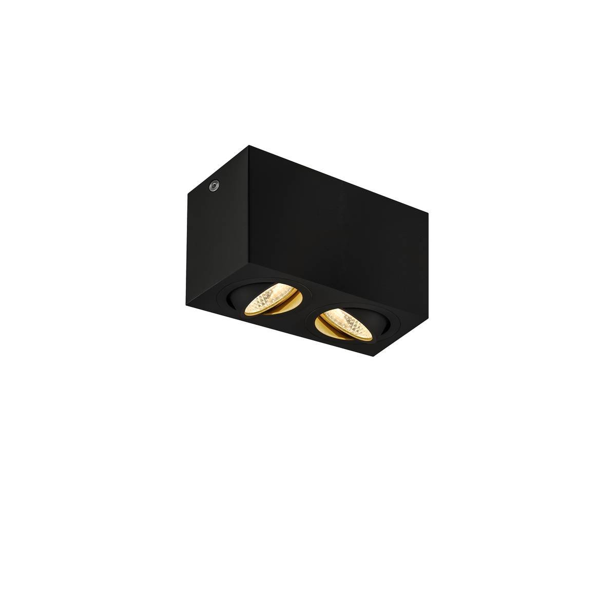 SLV No. 1002003 TRILEDO Double LED Indoor Deckenaufbauleuchte schwarz 3000K