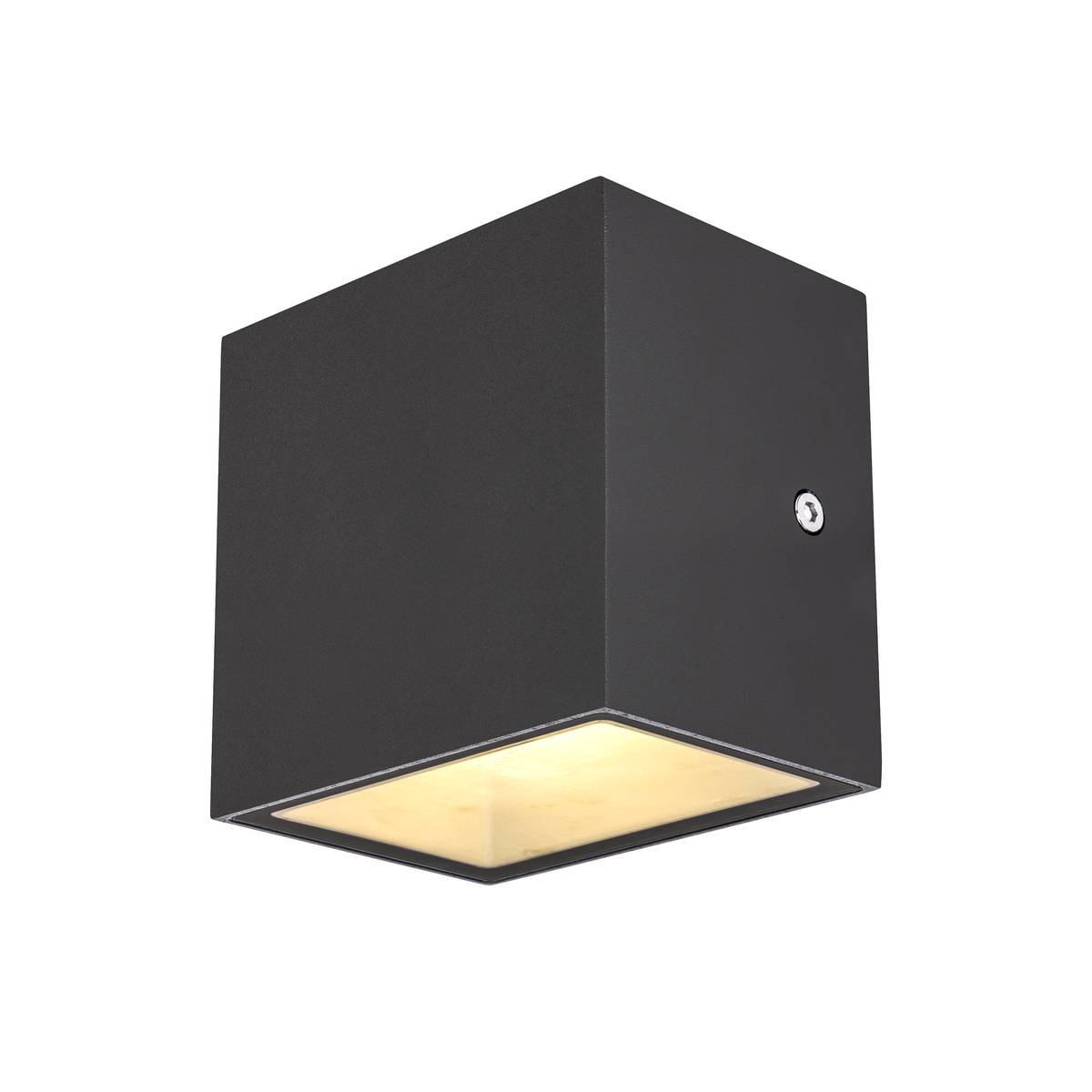 SLV No. 1002032 SITRA CUBE WL LED Outdoor Wandaufbauleuchte anthrazit IP44 3000K 10W