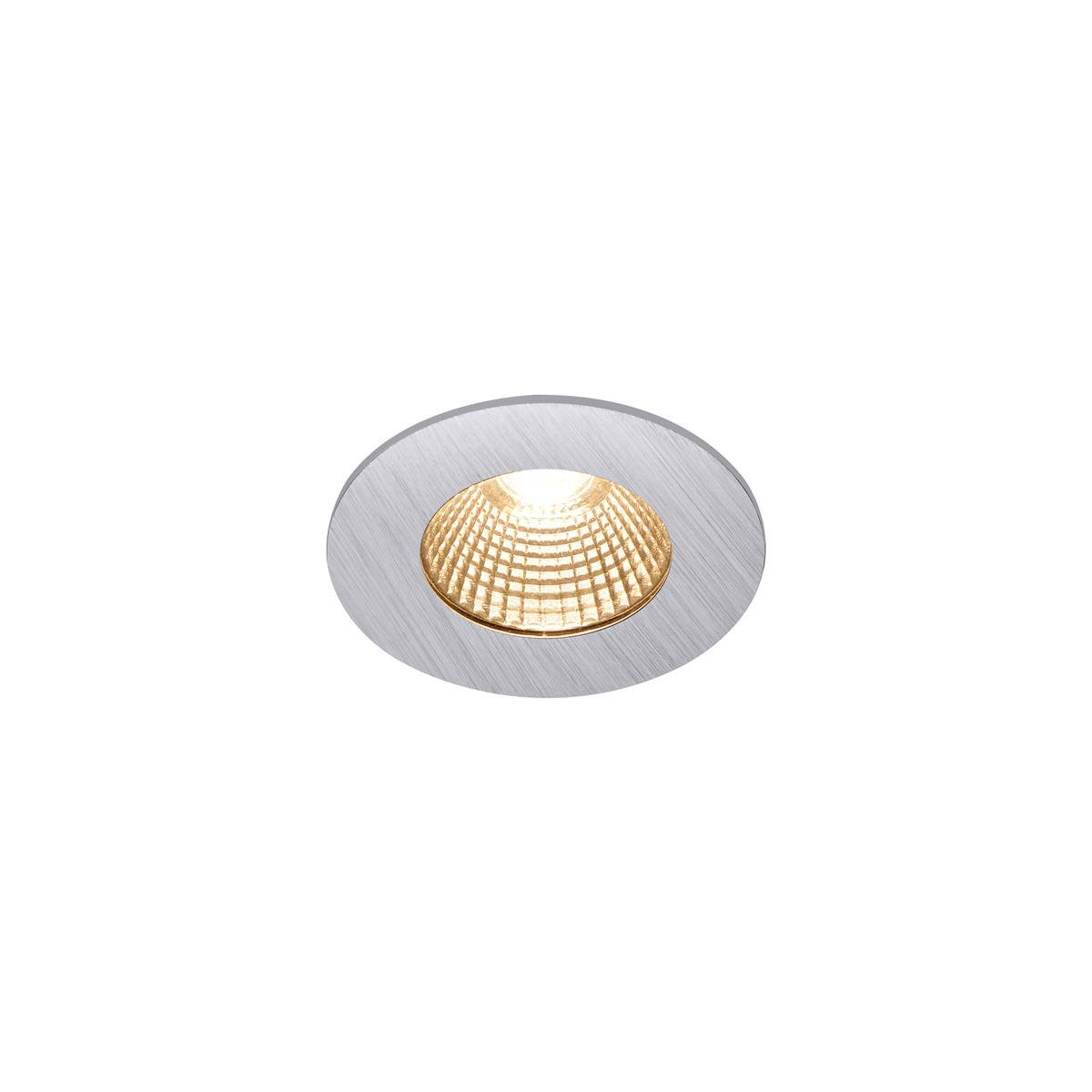 SLV No. 1002100 PATTA-I LED Outdoor Deckeneinbauleuchte rund DL IP65 silber 1800-3000K