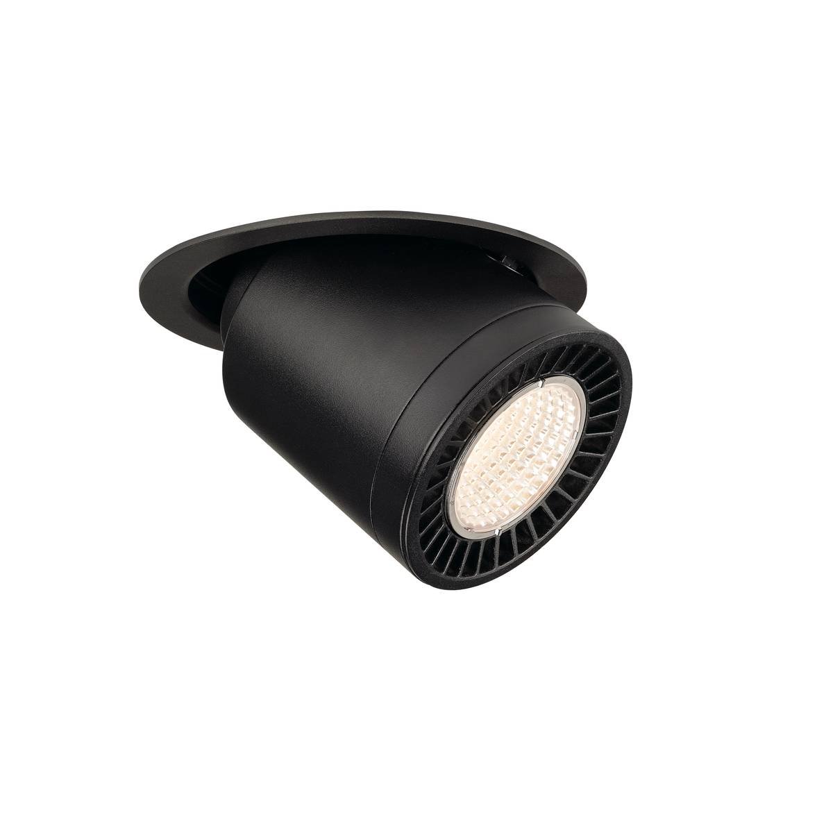 SLV No. 1003307 SUPROS MOVE LED Deckeneinbauleuchte schwarz rund 3000K 60� CRI90 2600lm