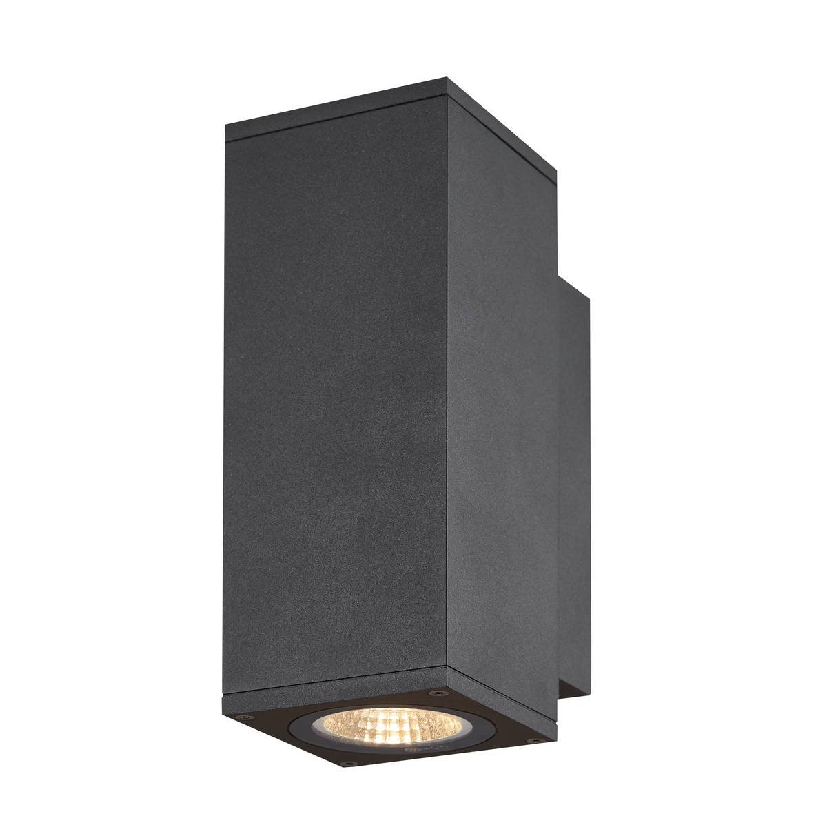 SLV No. 1003418 ENOLA SQUARE UP/DOWN S Outdoor LED Wandaufbauleuchte anthrazit IP 65