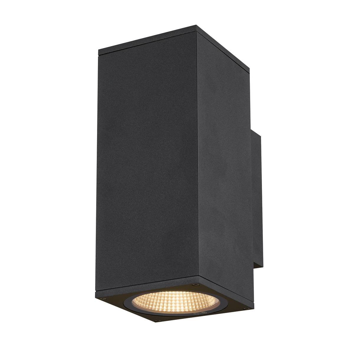 SLV No. 1003419 ENOLA SQUARE UP/DOWN M Outdoor LED Wandaufbauleuchte anthrazit IP 65