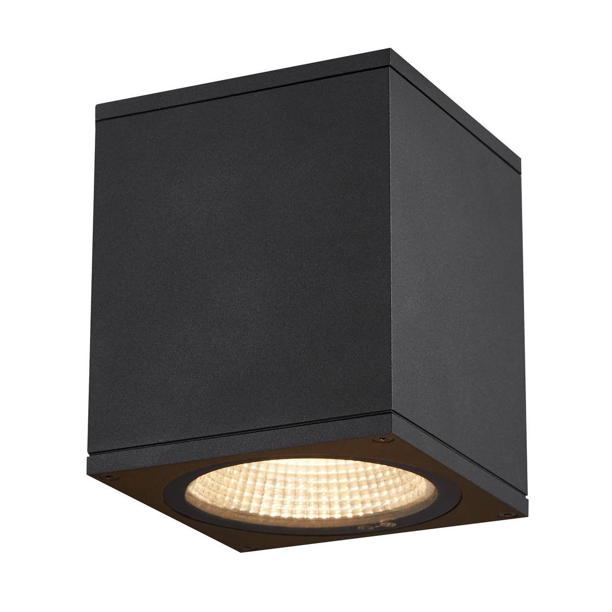 SLV No. 1003421 ENOLA SQUARE M Outdoor LED Deckenaufbauleuchte anthrazit IP 65