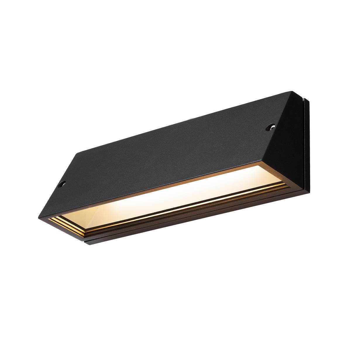 SLV No. 1003453 PEMA� WL Outdoor LED Wandaufbauleuchte schwarz CCT switch 3000/4000K IP65