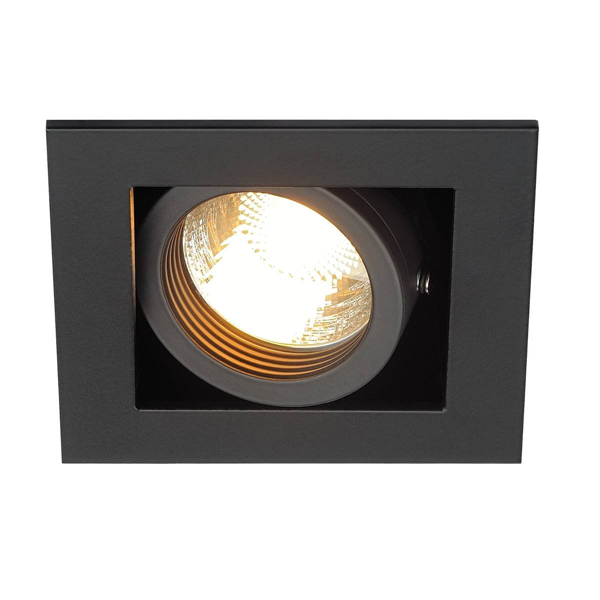 SLV No. 115510 KADUX 1 GU10 Downlight eckig mattschwarz max. 50W