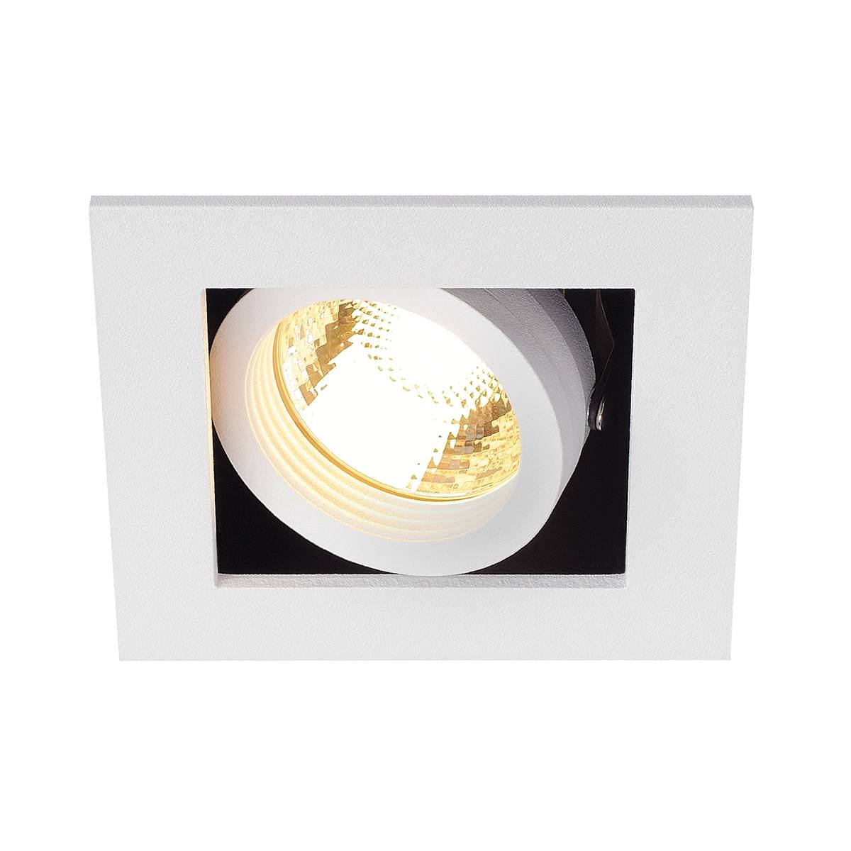 SLV No. 115511 KADUX 1 GU10 Downlight eckig mattweiss max. 50W