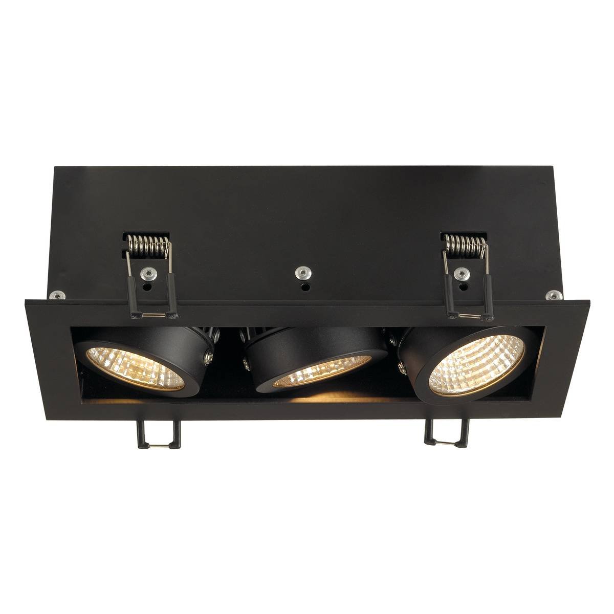 SLV No. 115720 KADUX LED Einbauleuchte 3-flammig Triac 3000K 1920lm 38� schwarz