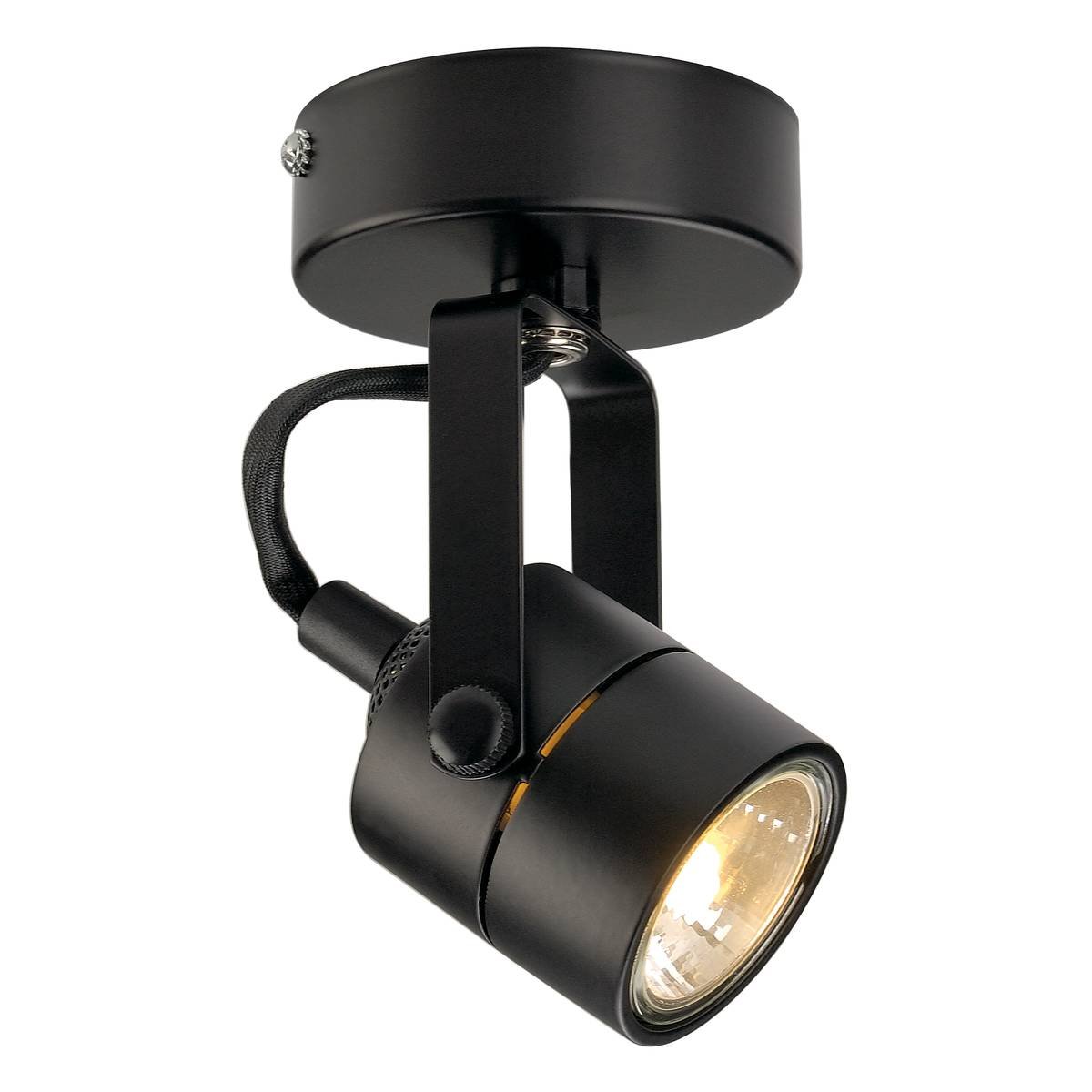 SLV No. 132020 SPOT 79 Wand- und Deckenleuchte schwarz GU10 max. 50W