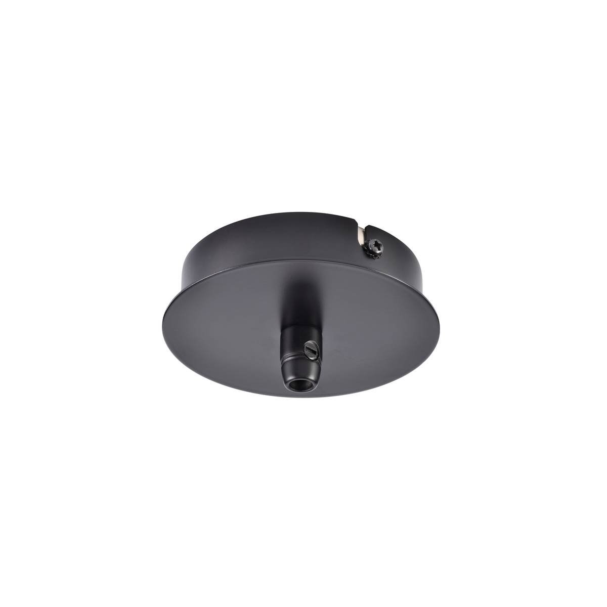SLV No. 132600 Deckenrosette Fitu 1 Ausgang rund schwarz inkl.  Zugentlastung --> Leuchten & Lampen online kaufen im