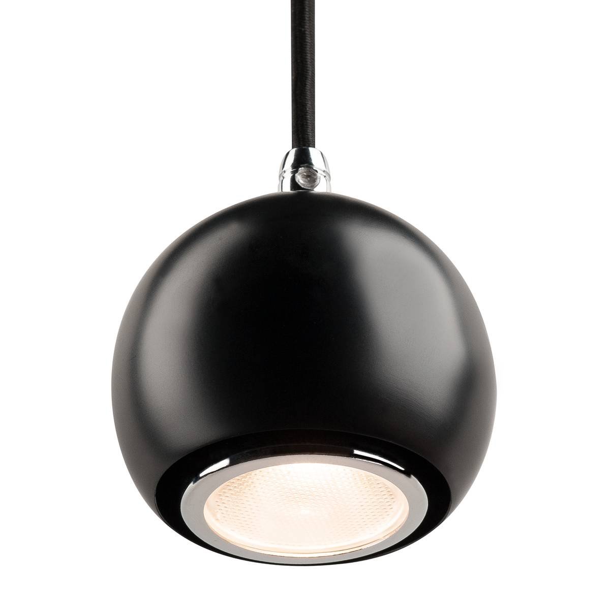 SLV No. 133490 LIGHT EYE BALL GU10 Pendelleuchte schwarz chrom max. 5W -->  Leuchten & Lampen online kaufen im Shop