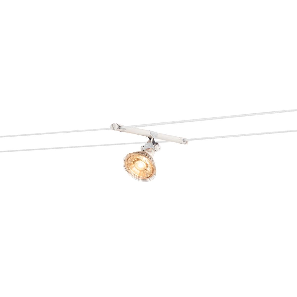 SLV No. 139091 COSMIC Lampenhalter f�r TENSEO Niedervolt-Seilsystem QR-C51 wei� schwenkbar