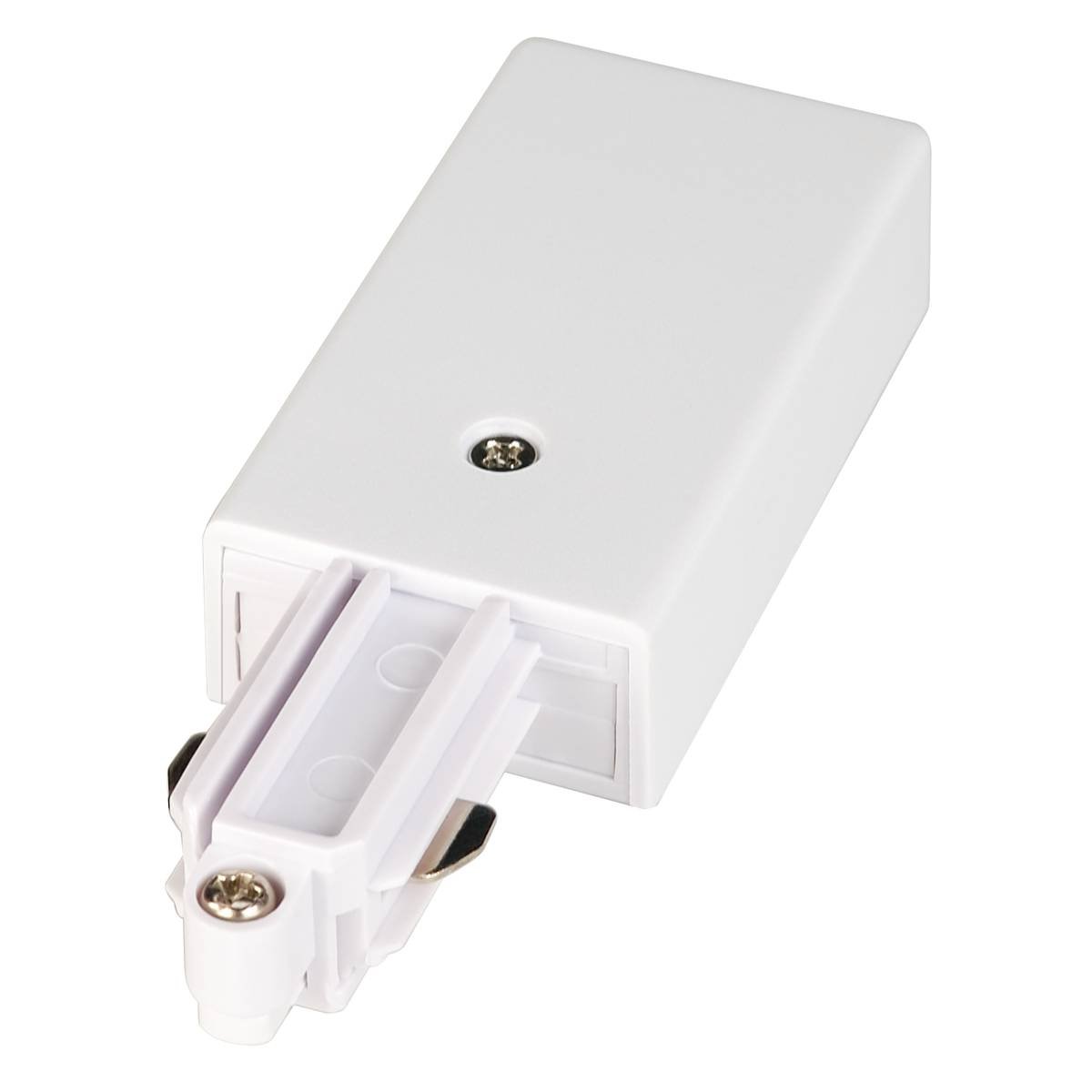 SLV No. 143031 Einspeiser f�r 1-Phasen HV-Stromschiene Aufbauversion wei� Erde links