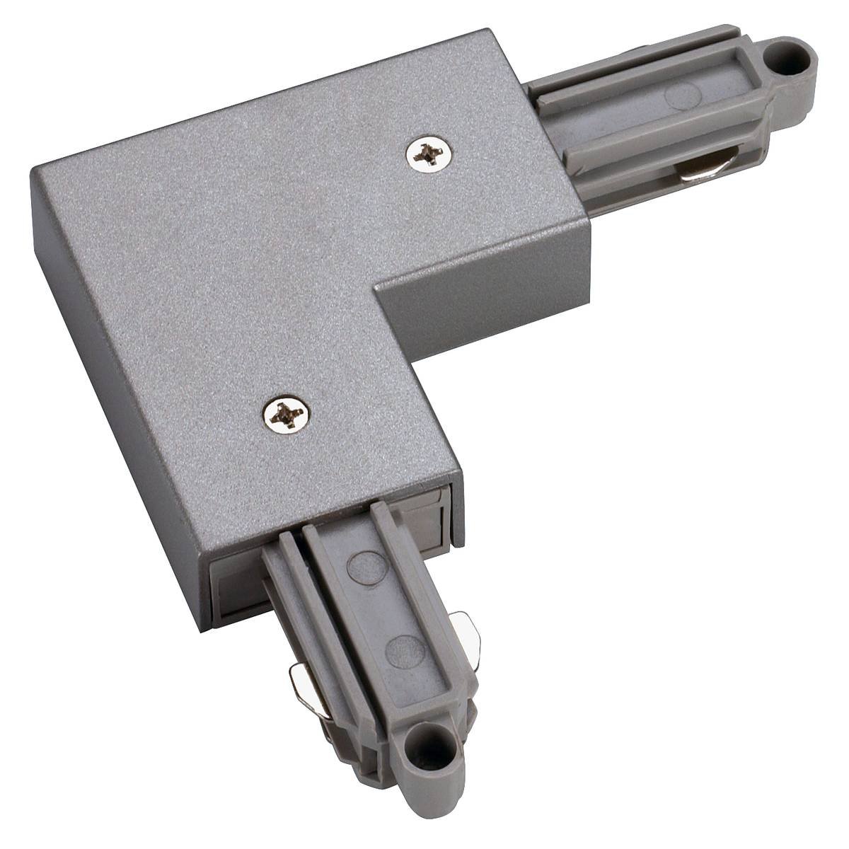 SLV No. 143052 Eckverbinder f�r 1-Phasen HV-Stromschiene Aufbauversion silbergrau Erde auss