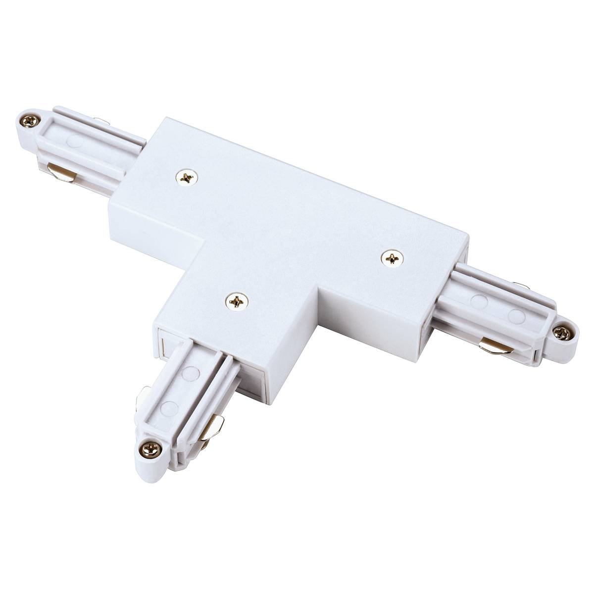 SLV No. 143071 T-Verbinder f�r 1-Phasen HV-Stromschiene Aufbauversion weiss Erde links