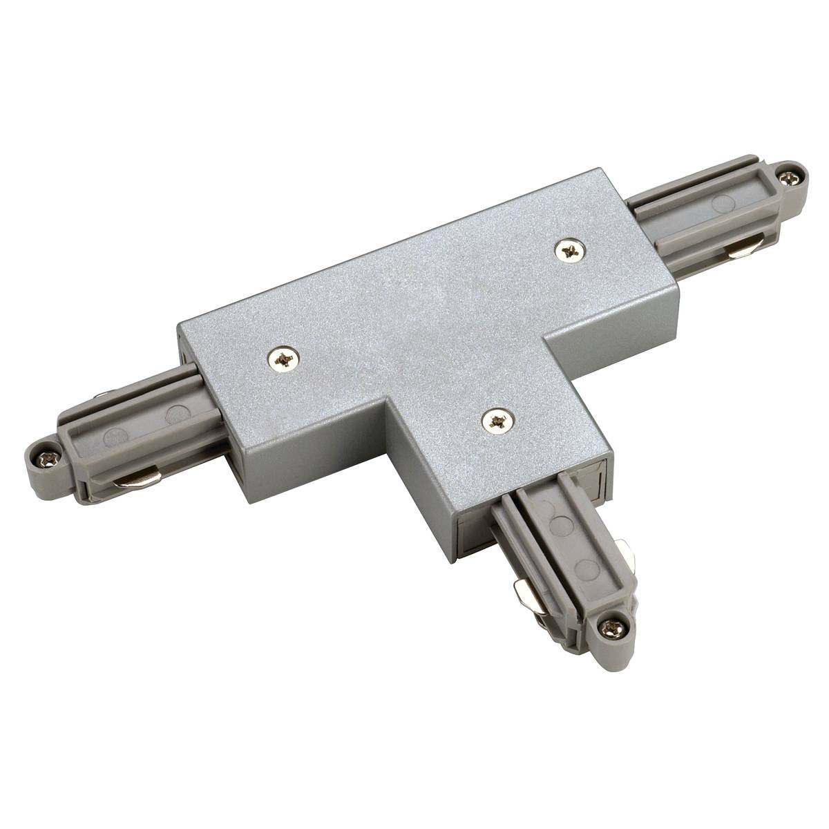 SLV No. 143082 T-Verbinder f�r 1-Phasen HV-Stromschiene Aufbauversion silbergrau Erde rechts
