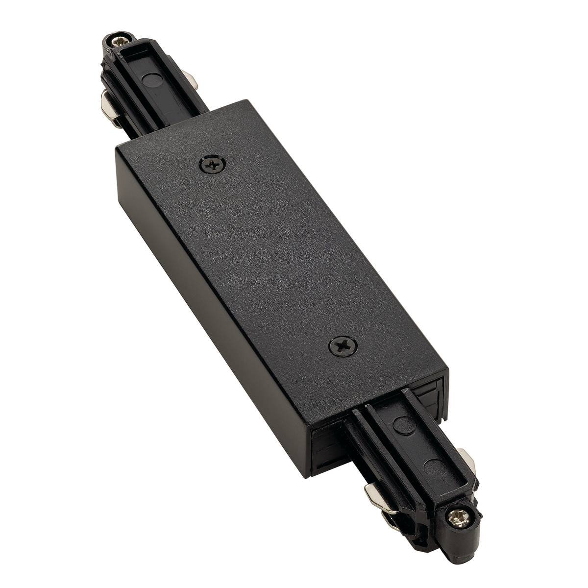 SLV No. 143100 L�ngsverbinder f�r 1-Phasen HV-Stromschiene schwarz mit Einspeisem�glichkeit